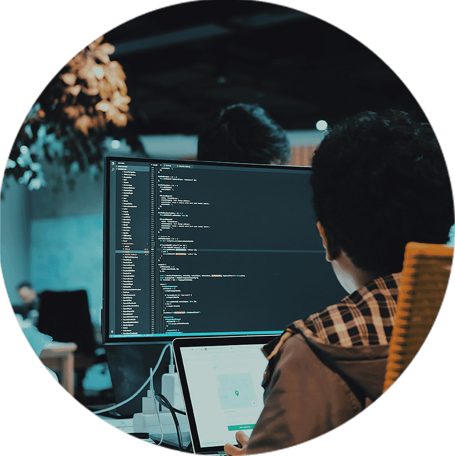 a computer screen displaying code