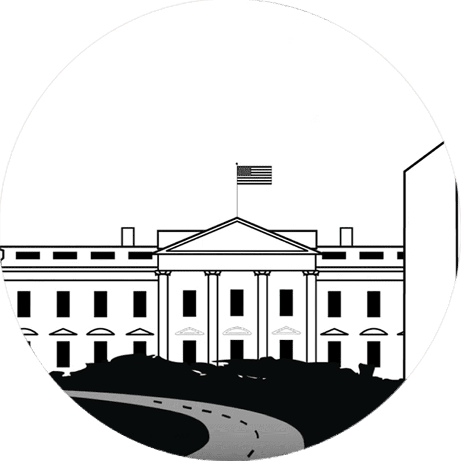 illustration of the white house