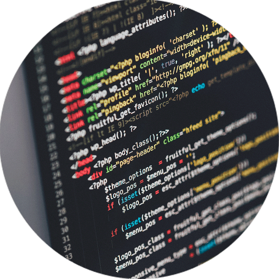 monitor showing code
